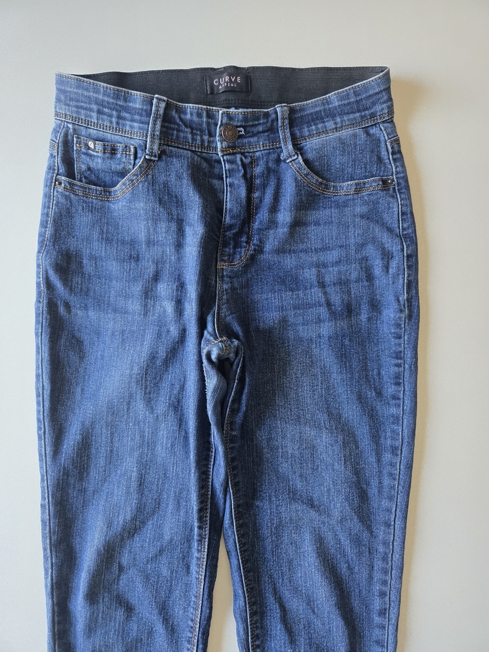 Curve Appeal High Rise Comfort Comfort Waist Skinny Jeans- AS IS - Picture 4 of 14